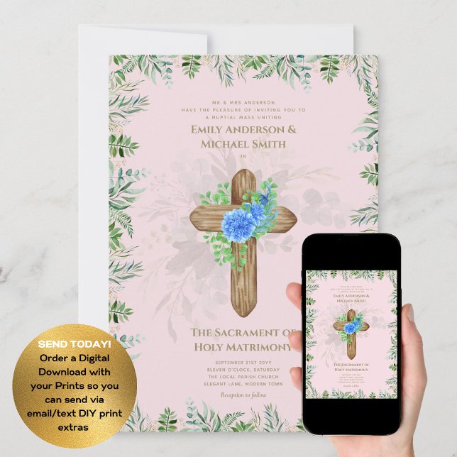 Invitación Boda Masivo Nupcial de la Cruz Rosa de Rubor (Subido por el creador)