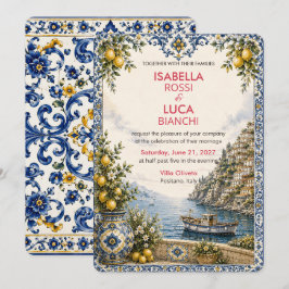 Invitación Boda Mediterranean Escape | Puerto de la Riviera 