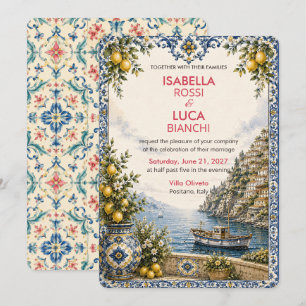 Invitación Boda Mediterranean Escape   Puerto de Riviera 