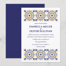 Boda Mediterráneo de tela amarilla de la marina es