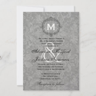 Invitación Boda metálico del bastidor de color blanco platead