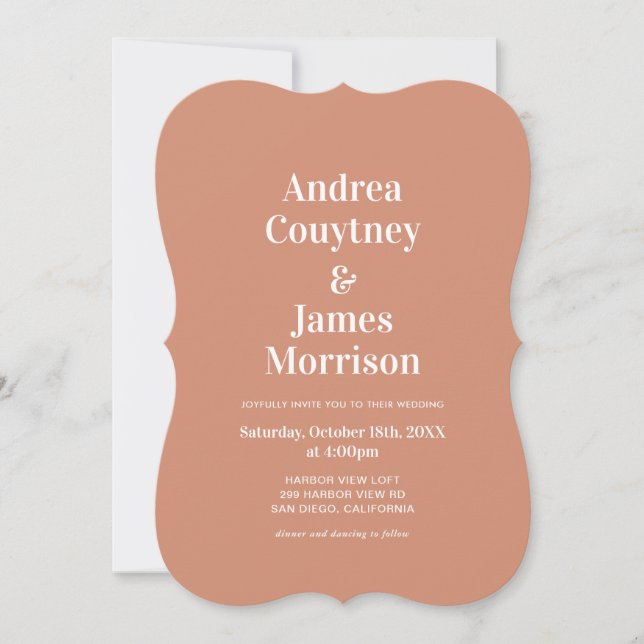 Invitación Boda Mexicana Boho  (Anverso)