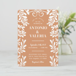 Invitación Boda Mexicana Hacienda Terracotta Talavera