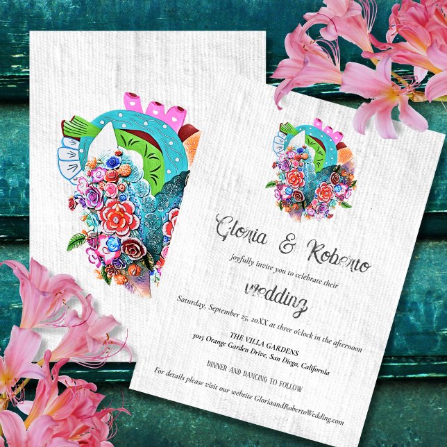 Invitación Boda mexicano de Corazón Flor (Subido por el creador)