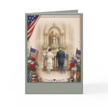 Boda militar católica personalizada estadounidense