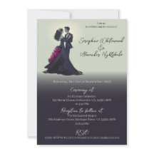 Boda Mínima de Amantes Góticos Románticos