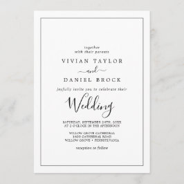 Invitación Boda minimalista