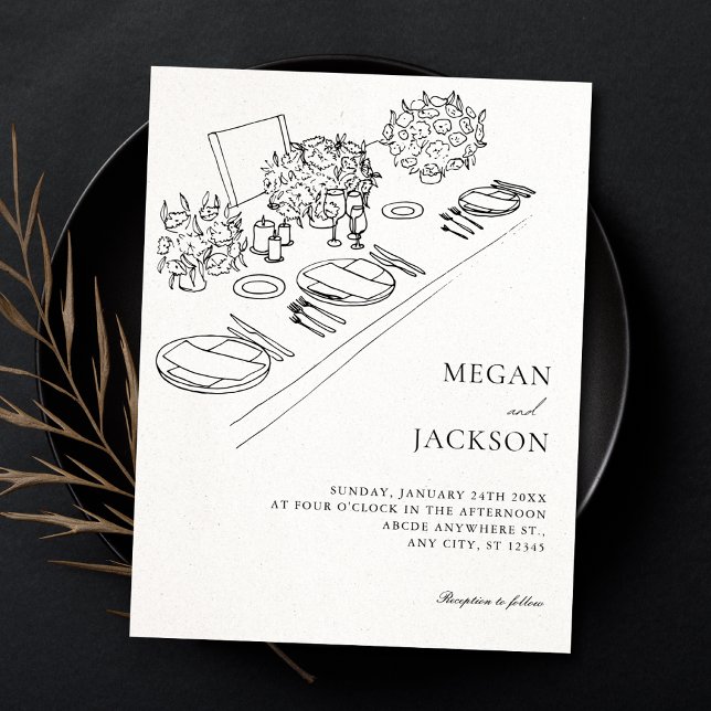 Invitación Boda minimalista  (Subido por el creador)