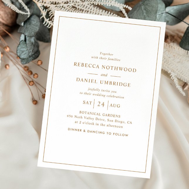 Invitación Boda minimalista (Subido por el creador)