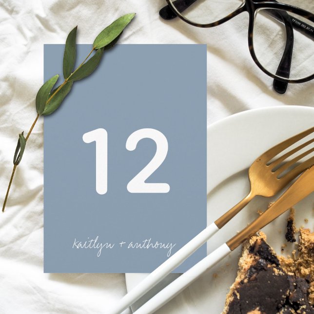 Invitación Boda minimalista azul turbulento en escritura mode (Subido por el creador)