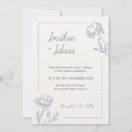 Invitación Boda Minimalista beige