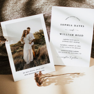 Invitación Boda Minimalista Boho