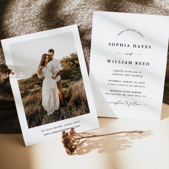 Invitación Boda Minimalista Boho (Subido por el creador)