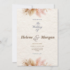Invitación Boda Minimalista Boho