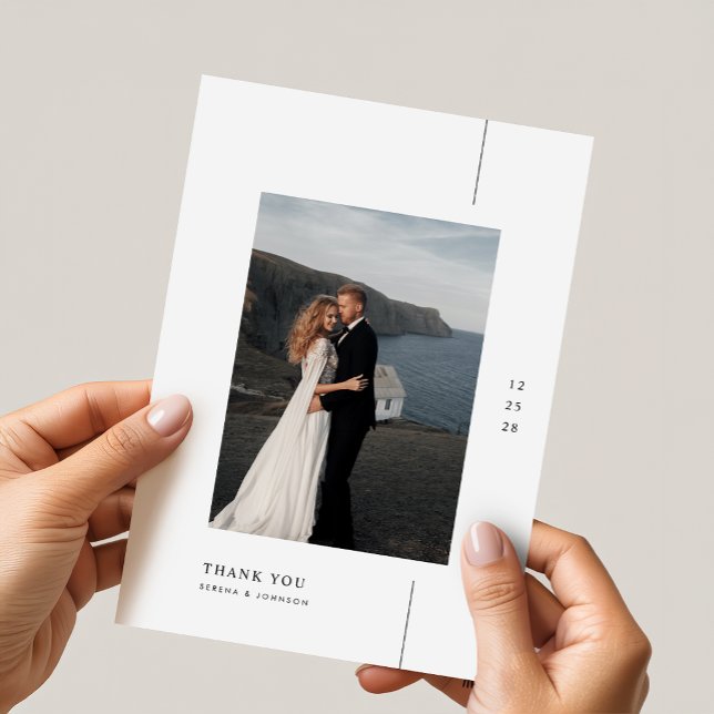 Invitación Boda Minimalista Boho con Foto (Subido por el creador)