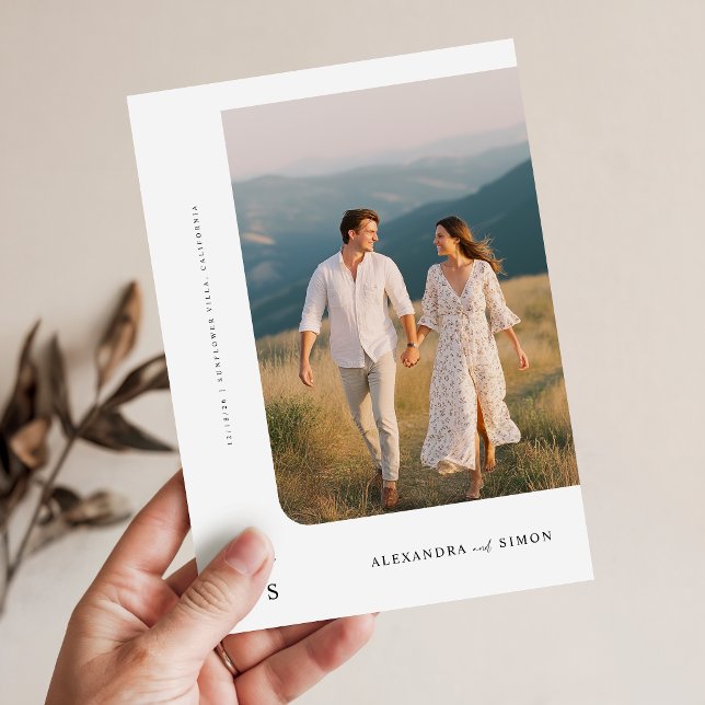 Invitación Boda minimalista boho rústica (Subido por el creador)