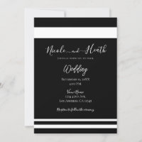 Boda Minimalista Chic en Blanco y Negro