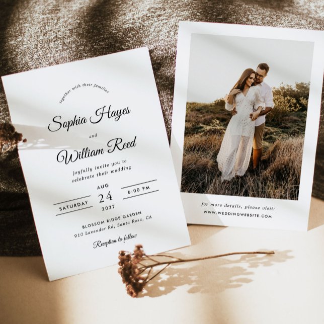 Invitación Boda Minimalista de Boho (Subido por el creador)