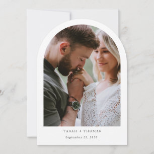 Invitación Boda minimalista de destino de playa de verano
