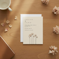 Boda minimalista de florines de jardín