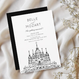 Invitación Boda minimalista de la Iglesia