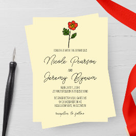 Invitación Boda Minimalista de Primrose