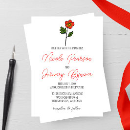 Invitación Boda Minimalista de Primrose