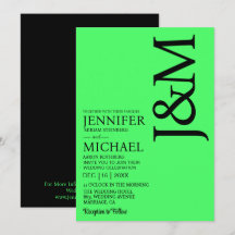 Boda minimalista de verano en verde lima