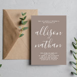 Invitación Boda Minimalista del patrón de simplicidad verdade<br><div class="desc">¡Esta sencilla y preciosa invitación a la boda es perfecta para los minimalistas de todos nosotros! Por favor,  contáctame si quieres ayudar a personalizar la parte de texto de esta invitación a la boda.</div>