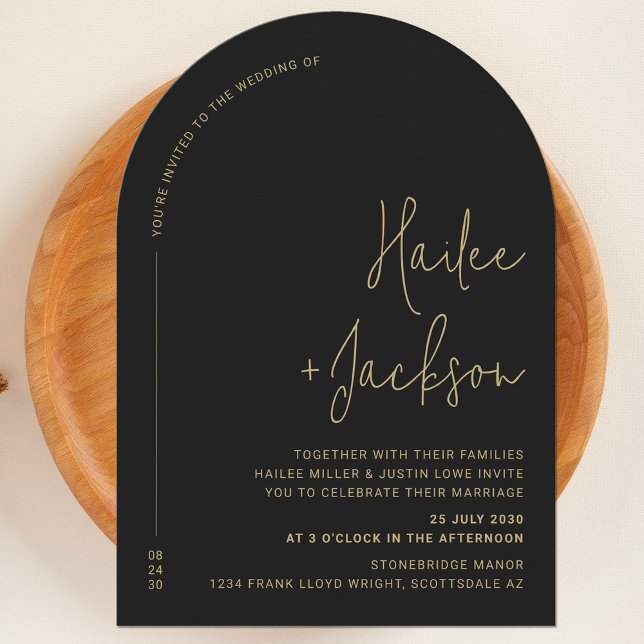 Invitación Boda minimalista Diseño moderno y sencillo (Subido por el creador)