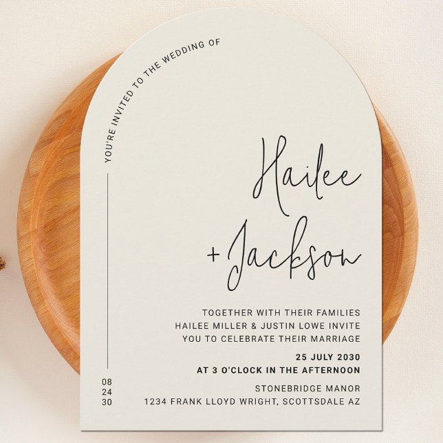 Invitación Boda minimalista Diseño moderno y sencillo (Subido por el creador)
