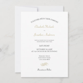 Invitación Boda Minimalista Elegante