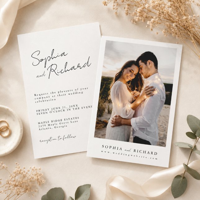 Invitación Boda Minimalista Elegante (Subido por el creador)