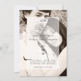 Invitación Boda Minimalista elegante y moderno