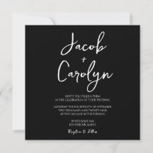 Boda Minimalista en Blanco y Negro