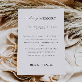 Invitación Boda minimalista En El Rótulo De Memoria Amante,