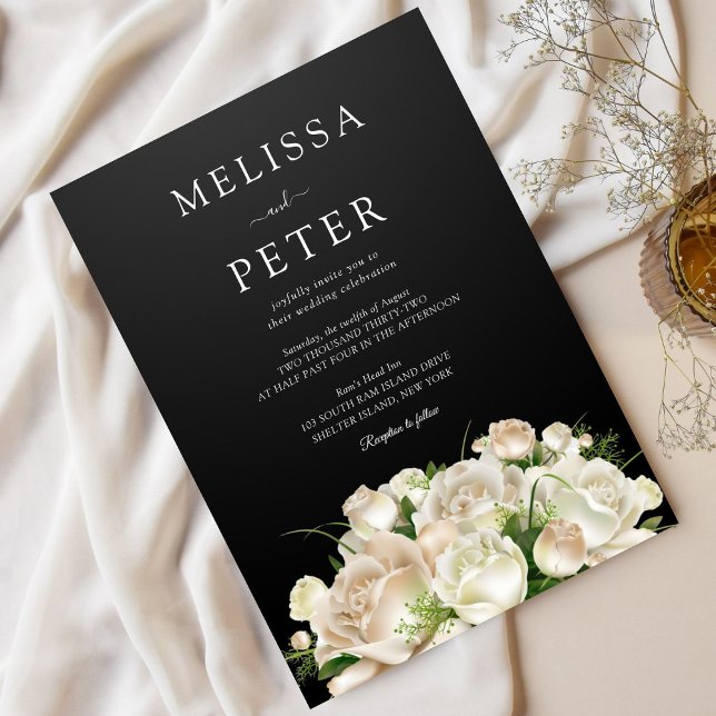 Invitación Boda Minimalista Floral (Subido por el creador)