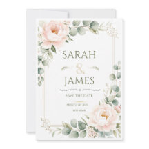 Boda Minimalista Floral Botánica Pastel Elegante