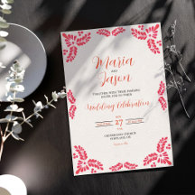 Boda minimalista floral naranja Talavera mexicana