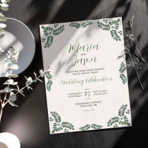 Boda minimalista floral verde de Talavera mexicana