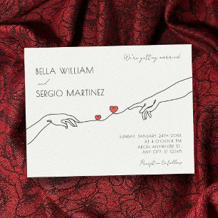 Invitación Boda minimalista informal