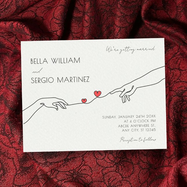 Invitación Boda minimalista informal (Subido por el creador)