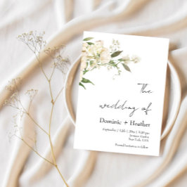 Invitación Boda minimalista Ivory Bliss