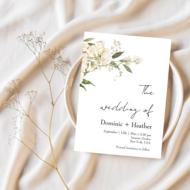 Invitación Boda minimalista Ivory Bliss (Subido por el creador)