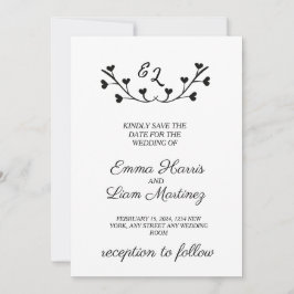 Invitación Boda Minimalista Moderna