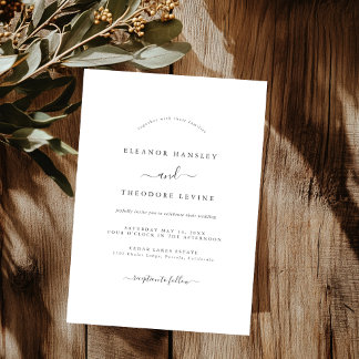 Invitación Boda Minimalista Moderna