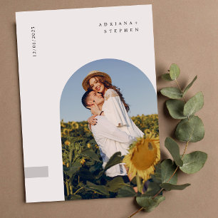 Invitación Boda minimalista moderna boho