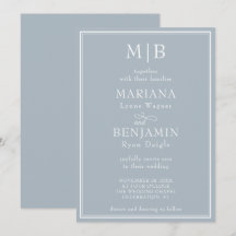 Boda Minimalista Moderna Boho Gris Claro Frontera