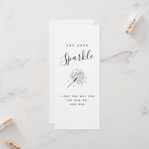 Invitación Boda Minimalista Moderna 'Deja que el Amor Brille'