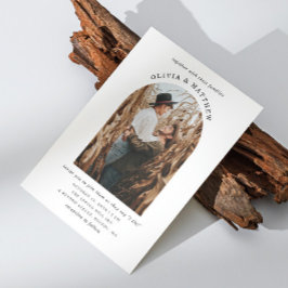 Invitación Boda Minimalista Moderna | Editorial de Fotos con
